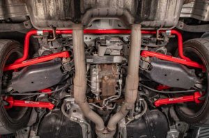 Chevrolet Camaro Sway Bars - Rear - UMI Performance - Non-Adjustable - Red - `16-`24